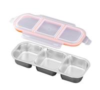 Générique Snack Containers, Fruit Box, 10.31x4.06x1.57in Food Storage, Stackable Design, Leakproof Divider, Reusable Organizer for Meal Prep, Take-Out, Condiments, Lunch, Travel, Kitchen Use