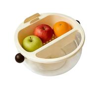 Générique Snack Platter With Handles | Removable Compartments Fruit Bowl Platter With Handles, Portable Snack Platters For Kitchen, Home, Food Prep, Outdoor Camping, Picnic, Parties & Entertaining