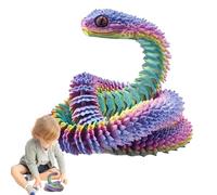 Générique Snake articulé imprimé en 3D, Jouet agité du Serpent,Animaux imprimés 3D Toy de Serpent Flexible | Ornement de Bureau des Jouets sensoriels créatifs de pour garçons, Gamin