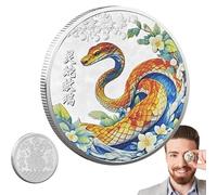 Générique Snake Memorial 2025 Special Edition Double-côté De La Sculpture À Double Face Fer Commémorative Décorations De Maison Prière Prosperité Amélioration De La