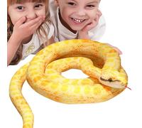 Générique Snake Plush - 110cm Large Snake Stuffy | Realistic Boa Constrictor Plush Snakee, Stuffed Animal Throw Pillow for Halloween Party Favors