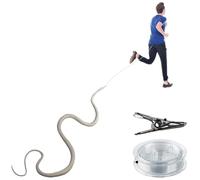Générique Snake Prank String Toy - Realistic Jump Scare for Party Use | Elastic Rope Fake Snake Gag Surprise Decoration Halloween Fun Trick Novelty Prank Toy Set Home Office Gift Item 120cm