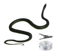 Générique Snake Prank String Toy - Realistic Jump Scare for Party Use | Elastic Rope Fake Snake Gag Surprise Decoration Halloween Fun Trick Novelty Prank Toy Set Home Office Gift Item 120cm