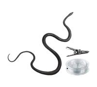 Générique Snake Prank String Toy - Realistic Jump Scare for Party Use | Elastic Rope Fake Snake Gag Surprise Decoration Halloween Fun Trick Novelty Prank Toy Set Home Office Gift Item 120cm