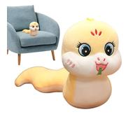Générique Snake Stuffed Animal, Standing 3D Plush Toy, Chinese Mascot Doll, 2025 Lunar New Year Snake Model, Soft Festival Decoration, Symbolic Gift for Spring Celebration, Kids, Adults
