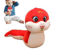 Générique Snake Stuffed Animal, Standing 3D Plush Toy, Chinese Mascot Doll, 2025 Lunar New Year Snake Model, Soft Festival Decoration, Symbolic Gift for Spring Celebration, Kids, Adults
