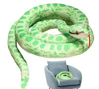 Générique Snake Stuffed Animal | Ultra Soft 110cm Snake Plush Toy for Kids,Realistic Boa Constrictor Plush Snakee, Stuffed Animal Throw Pillow for Halloween Party Favors