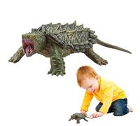 Générique Snapping Turtle Figurine, Realistic Snapping Turtle Model, 15x4.4cm Adorable Educational Reptile Animal Toy, Wildlife Ornament for Home, Office, Kids, Adults