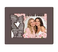 Générique Snapshots Border - Fathers Day Memorial Photo Casement | Rustic Wood plus Bronze Filigree Edging, Mantelpiece Memory Keeper, Gallery Wall Hanger for Dad, Study, Office and Daily Celebration