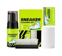 Générique Sneaker Cleaner - 100ml 4 Pieces Foam No Wash Cleaning Remover 4 X 14.1CM/1.57 X 5.55IN | White Shoe Cleaner,for Basketball Golf Canvas Mesh Fabric Athletic Travel Home