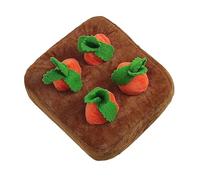 Générique Sniff Garden Play Mat - Puppy Carrot Snuffle Toy for Mental Stimulation | Foraging Puzzle with Enrichment Features, Washable Build & Setup for Pet Parents and Trainers 21x21x8cm