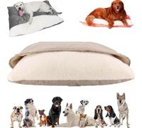 Générique Snoozie Snuggle Burrow Bed, Washable Dog Bed with Cover Cave, Nest Dog Beds, Removable Indoor Pets Sleeping Bag, for Small Medium Large Size Pet (Tea Mouse, S)
