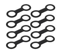 Générique Snorkel Keeper - Conception à Double Boucle à dégagement Rapide, Paquet de 8 dispositifs de retenue Flexibles Robustes, Silicone Durable ultraléger de 4,4 g, résistant à l'eau salée