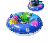 Générique Snow Tube | PVC Portable Cold-Resistant Sled | 37.4Inch Heavy Duty Inflatable Sled with Handles - for Adults Children Girls Kids Boys Families Friends Couple Outdoor Ski Resort