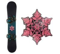 Générique Snowboard Stud Pads - Snowflake Grip Mat for Ice | PVC Build with Compact 13x13x1cm Size, Lightweight 55g Design, Winter Skateboard, Hockey, Kids, Men, Women, Sports Traction Tool