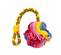 Générique Snuffle Ball for Dogs, Soft Interactive Foraging Toy, Washable Pet Puzzle Ball for Nose Work Training, Slow Feeder Dispenser for Puppies & Small, Fun Enrichment Activity