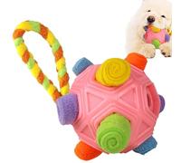 Générique Snuffle Ball, Interactive Dog Puzzle Toys, Cloth Strip Pet Toy, Slow Food Training Ball, Colorful Adventure, Emotional Rescue Aid 15x15x15cm/5.91x5.91x5.91 inches for Dogs