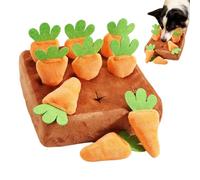 Générique Snuffle Mat - Interactive Feeding Game | Carrot Snuffle Mat, with 12 Plush Carrots Farm Dog Toy for Pet Stress Relief and Puppy Brain Training Foraging Skill