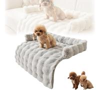 Générique Snuggleloft Couch Bed, Calming Dog Bed Fluffy Plush Pet Sofa Couch Cover, Winter Warm Plush Pets Beds Mat Dog Mat Cat Beds, Fluffy & Cozy Winter Thickened Pet Mats,Non-Slip (Gray)