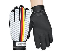 Générique Soccer Goalie Gloves for Adults Kids | Embossed Latex Palm Anti-Slip Grip | PU Backhand Elastic Fiber Wrist Support | Durable Match Training 1 Pair