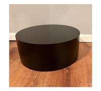 Générique Socle Rond Noir, présentoir cylindrique pour Mannequin, Support de Charge de 100 kg pour événements et vitrines - Plateforme décorative 80 x 10 cm