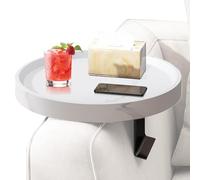 Générique Sofa Arm Tray, Adjustable Side Table Couch with Cup Holder Storage Organizer, Perfect for Apartment, Dorm, Bedroom, Living Room, Snacks, Drinks, Remote, Phone, 11.81x11.81x4.33 inch,