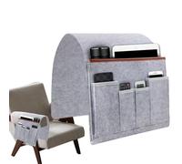 Générique Sofa Armrest Organizer, Bedside Storage Bag, with Non-Slip Feature, 32cm Recliner Armrest Pockets, Heavy-Duty Storage with Sturdy Build, Household Supply for Living Room and Studio