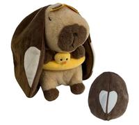 Générique Soft Breathing Animal - Adjustable Musical Capybara Plush | Cute Capybara Plush Breathing Toy Adjustable Musical Figurine For Boys Teens Students Bedroom Dorm Travel Birthday