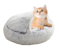 Générique Soft Cat Cave - Lightweight Kitten Bed | 50x50cm Fabric Pet Bed with Plush Cushion, Plush Cat Tent with Padded Interior, Feline House, Warm Cats Haven for Holiday Season