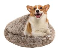 Générique Soft Cat Cave - Lightweight Kitten Bed | 50x50cm Fabric Pet Bed with Plush Cushion, Plush Cat Tent with Padded Interior, Feline House, Warm Cats Haven for Holiday Season