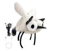 Générique Soft Cat Roach Toy - Electric Smart USB Rechargeable Teaser | Soft Pet Animal Toy for Exercise Playing Biting Kicking Pet Store Cattery Balcony
