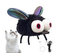 Générique Soft Cat Roach Toy - Electric Smart USB Rechargeable Teaser | Soft Pet Animal Toy for Exercise Playing Biting Kicking Pet Store Cattery Balcony