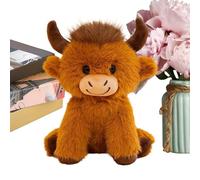 Générique Soft Cow Plush, Huggable Stuffed Pillow, 7.87 inches Plush Toy with PP Cotton Fill, Cute Animal Pillow, Cow Stuffed Toys with Adorable Design, Kids Comfort Toy for Bed and Travel