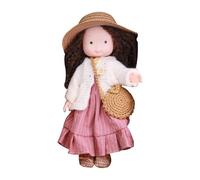 Générique Soft Doll - Cute Rag Doll, Plush Toy, Fall Theme Collectible, Handmade Dress Accessory | Style Fabric Figure for Christmas Halloween Thanksgiving Friends Family