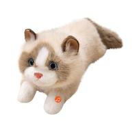 Générique Soft Doll Interactive Toys with Sound for Kids Nursery Decor Bedroom Living Room Dorm Birthday Christmas Party Favors | Stuffed Cat | Realistic Cat Plush Animals Stuffed Toys,