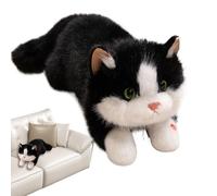 Générique Soft Doll Interactive Toys with Sound for Kids Nursery Decor Bedroom Living Room Dorm Birthday Christmas Party Favors | Stuffed Cat | Realistic Cat Plush Animals Stuffed Toys,