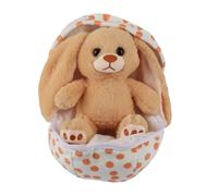 Générique Soft Egg Plush - Easter Figurine for Celebration | Plush with PP Cotton Filling, Zip-Up Egg Design with Smooth Texture, Cute Stuffed Toy Ornament, Perfect for Nursery Bedroom Table Sofa