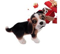Générique Soft Figure Stuffed Puppy - Realistic Dog Plush for Home & Office, Cute Animal for Sofa, Bedroom & Car Interior Decor for All Ages, Standing 17x20cm, Squatting 20x22cm
