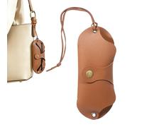 Générique Soft Glasses Pouch - PU Leather Travel Bag for Strap | Protective Glass Case with Sunglasses, Reading Glasses, Eyewear Storage at Home for Office, Travel, Gym, Backpack, Car, Bedside