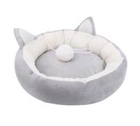 Générique Soft Pet Bed, Plush Cats Cushion Beds with Cute Cat Ear Design, Breathable Sleeping Mat Cozy Nest Small Medium Dogs 15.75 x 4.72in, Comfortable Indoor Pet Lounger Year-Round Use