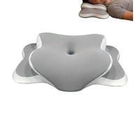 Générique Soft Pillow for Back Sleeper - Ergonomic Comfortable Relief Memory Foam, Breathable Neck Support Pillow with Washable Cover, Portable Travel Headrest, Massaging Comfort for Women Men