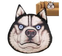 Générique Soft Plush Husky Head Cushion,Stuffed Pillow Cushion - for Home Office Apartment Hotel College Dorm Room Farmhouse Car Interior Living Room