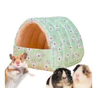 Générique Soft Plush Small Animal Bed Warm Cave Sleeping Nest | Bunny Bed for Rabbits Sugar Gliders Ferrets Chinchillas Guinea Pigs Cage Home Indoor Rest