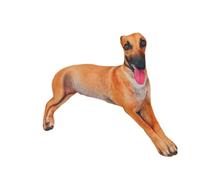 Générique Soft Realistic Plush Dog Stuffed Animal & Throw Pillow | Cuddly, realistic brown and yellow plush dog stuffed animal filled with soft PP cotton, perfect as a decorative throw pillow