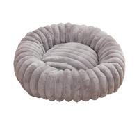 Générique Soft Round Pet Bed for Small Dogs and Cats, Washable Plush Donut Cushion with Anti-Slip Bottom, Cozy Indoor Sleeping Nest for Kittens and Puppies, 15.75 inches