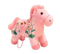 Générique Soft Stuffed Animal - Safe Soft Toys, 20x5x20cm Cuddly Toy for Spring Celebration, Cuddly Horse with Hanging Charm, Cute Horse, Adorable Animal for Tabletop Arrangement, Office and Lounge