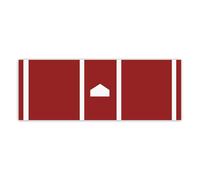 Générique Softball Anti-Slip Practice Pad, 135x30x0.4cm, PU Silicone Hitting Mat, Baseball Tool, Training, Fielding, Coaching, Exercising, Swinging