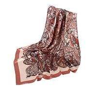 Générique Soie Homme Voile Chretien Femme Bandeau En Soie Bandeau en soie Imprimé Écharpe Foulards Feeling Femmes Boho Écharpe Echarpe Femme Soie Bleu Femme Soie Tour De Cou (Beige, One Size)