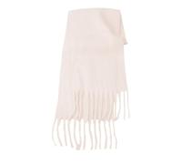Générique Soie Véritable With Lazy Style Soft And Solid Color Big Pull Warm Scarf Cravate En Cuir Pour (Silver, A)