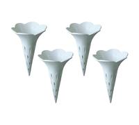 Générique Soil Aeration Tubes - Irrigation Spike Set for Plant Water Control | 4 Piece PVC Air Flow with Root Vent System, Moisture Regulation Tool for Garden Pots Balcony Lawn Home Use